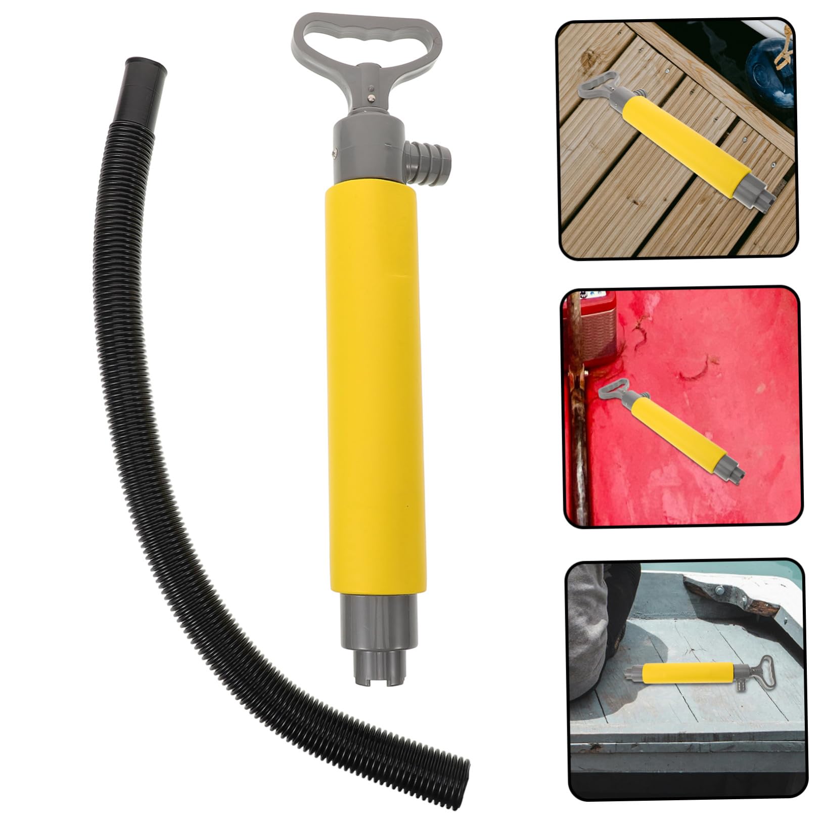 Handbilgepumpe für Kajakzubehör, Manuelle Wasserpumpe mit Großem Volumen