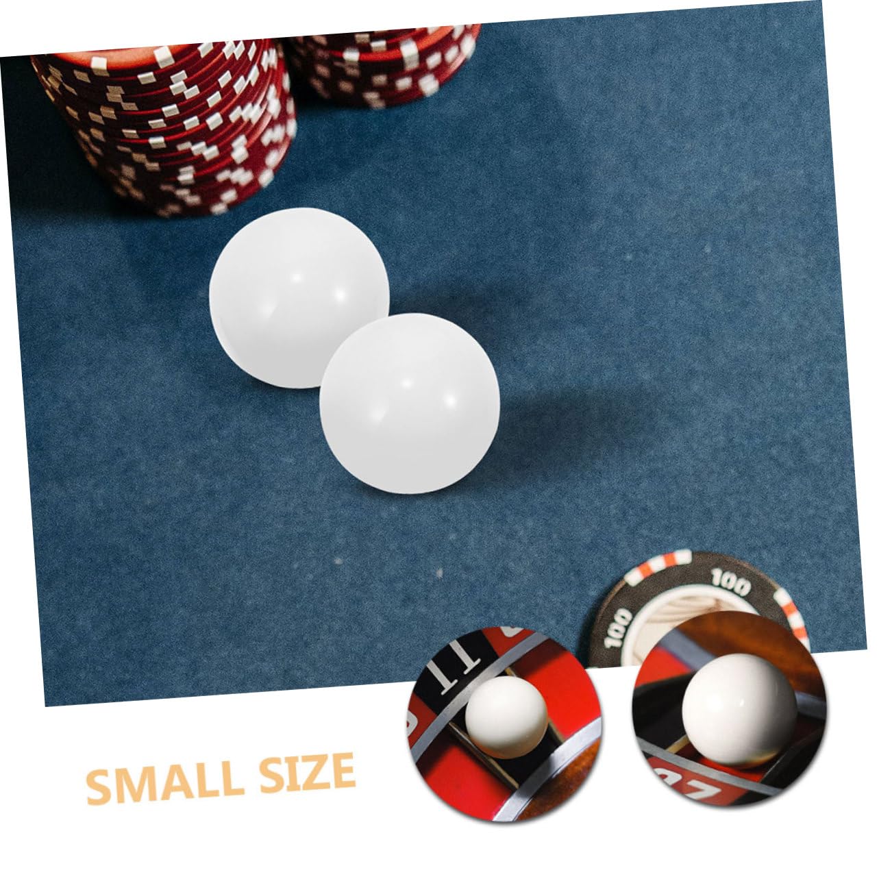 SUPVOX Palline in Resina per Ruota della Roulette Ricambio Gioco Bar Festa Moderno Confezione da 3 Unitá