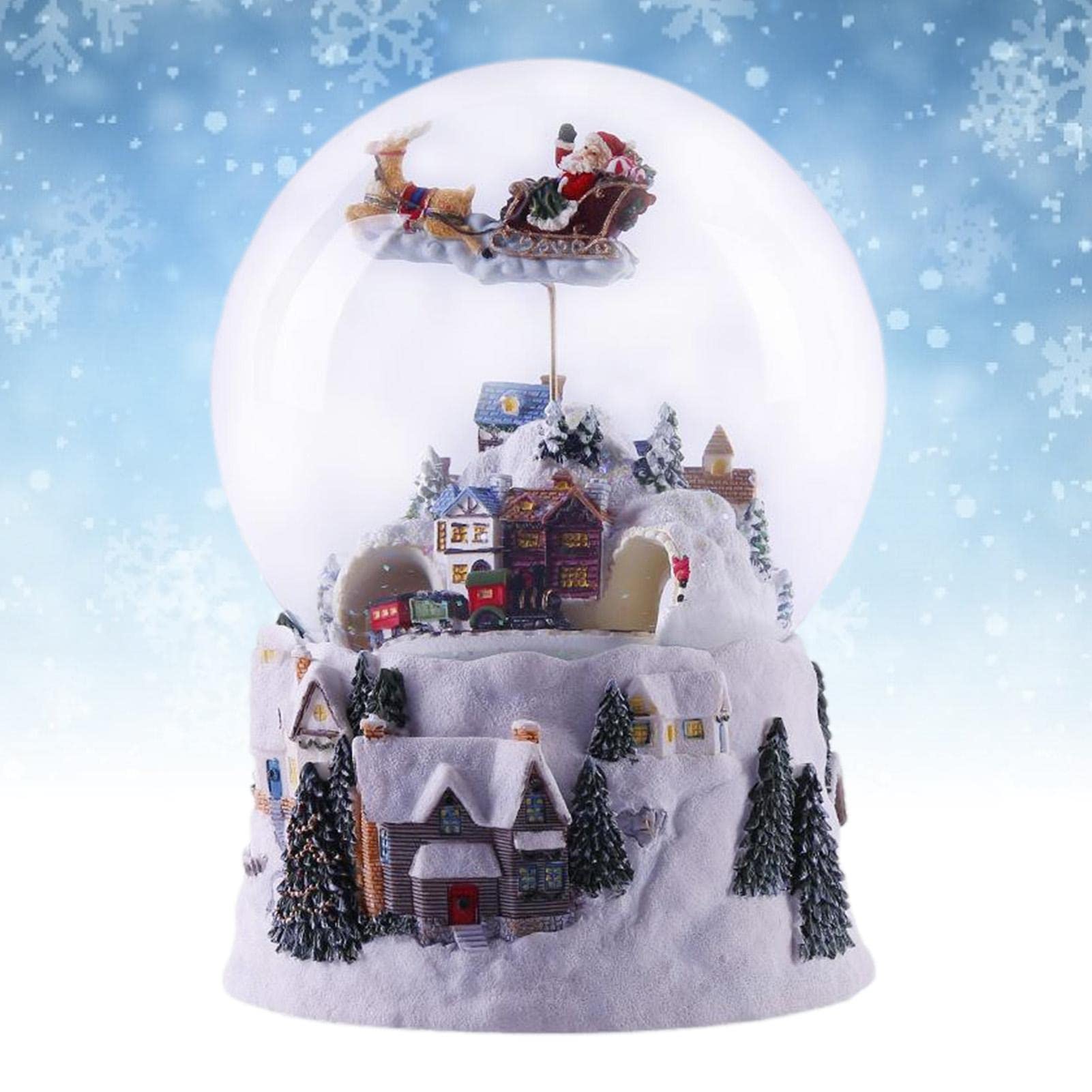 Amazon.co.jp: 雪の世界のクリスマス,女の子のスノードーム クリスマス 