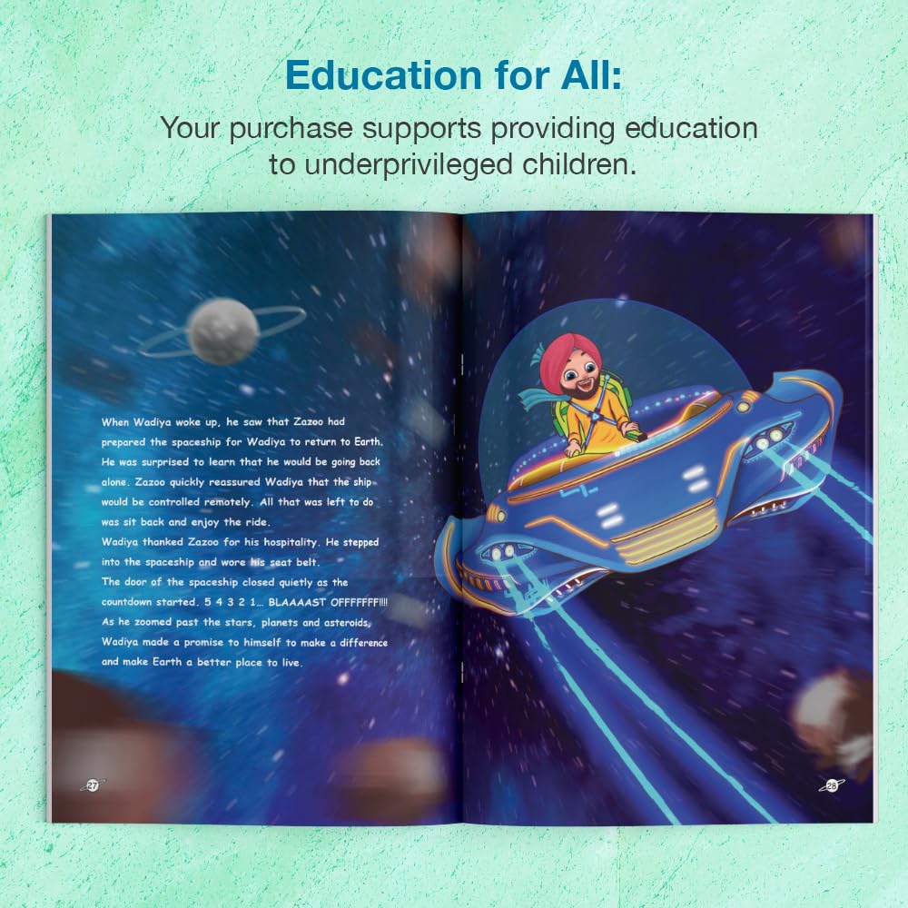 Wadiya Singh visits planet Sparkle English Story Book by Sonalika Publications 1