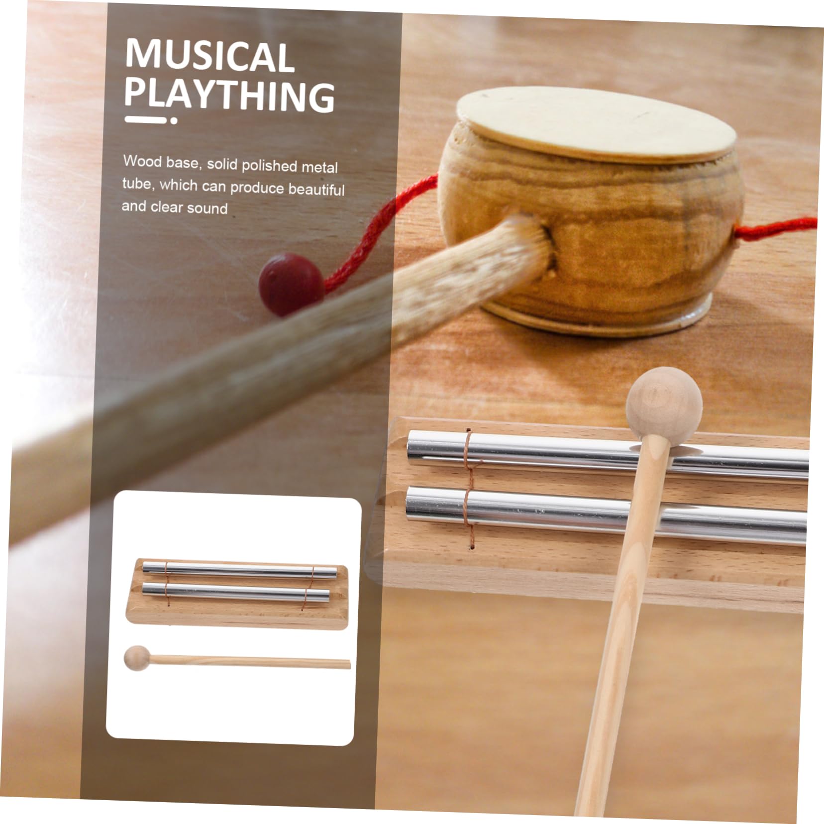 BESPORTBLE Meditation Chime Tone Percussion Instrument for Fun Recreational Plaything for Music Education Classroom Use and Sound Therapy