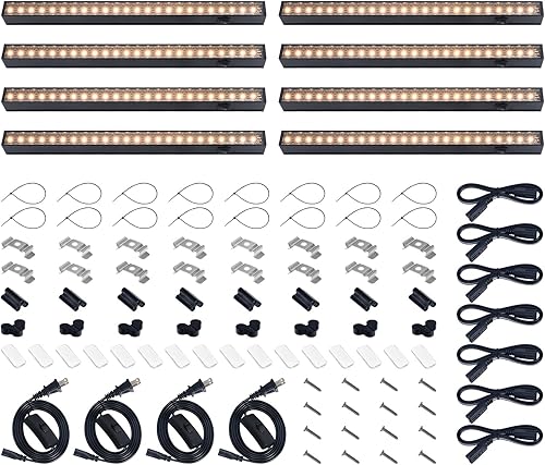Barrina Luces de cultivo para plantas de interior de espectro completo, lámpara LED de crecimiento de 1 pie, bombillas LED de cobertura negra para