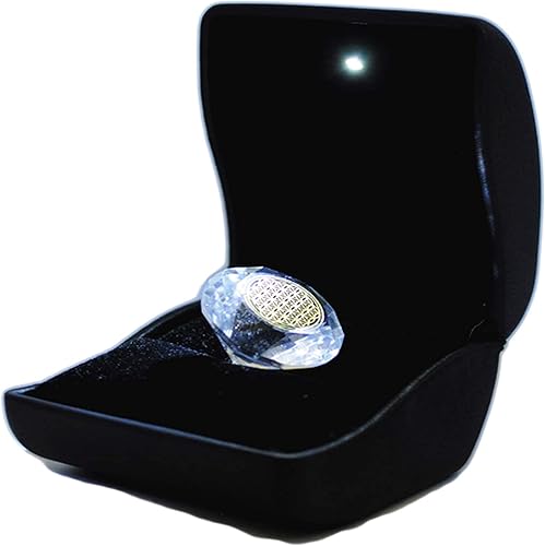 Miniatura 1 de Cristales de meditación de cuarzo de cristal  cristales de curación de flores de la vida que manifiestan suministros metafísicos, cristales de