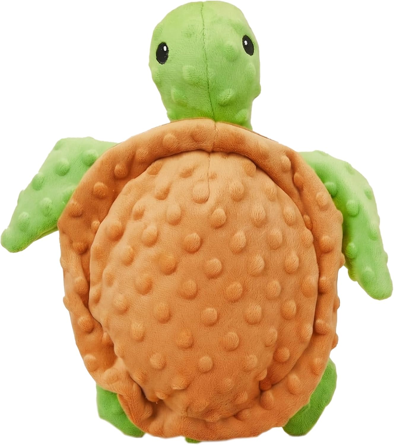 Pet Lou 12 Inch Dotty Tortoise Dog Toy, Reinforced Plush Dog Toy with Mesh Lining, Squeaky Stuffed Dog Toy for Chew and Play, Durable Soft Dog Toy