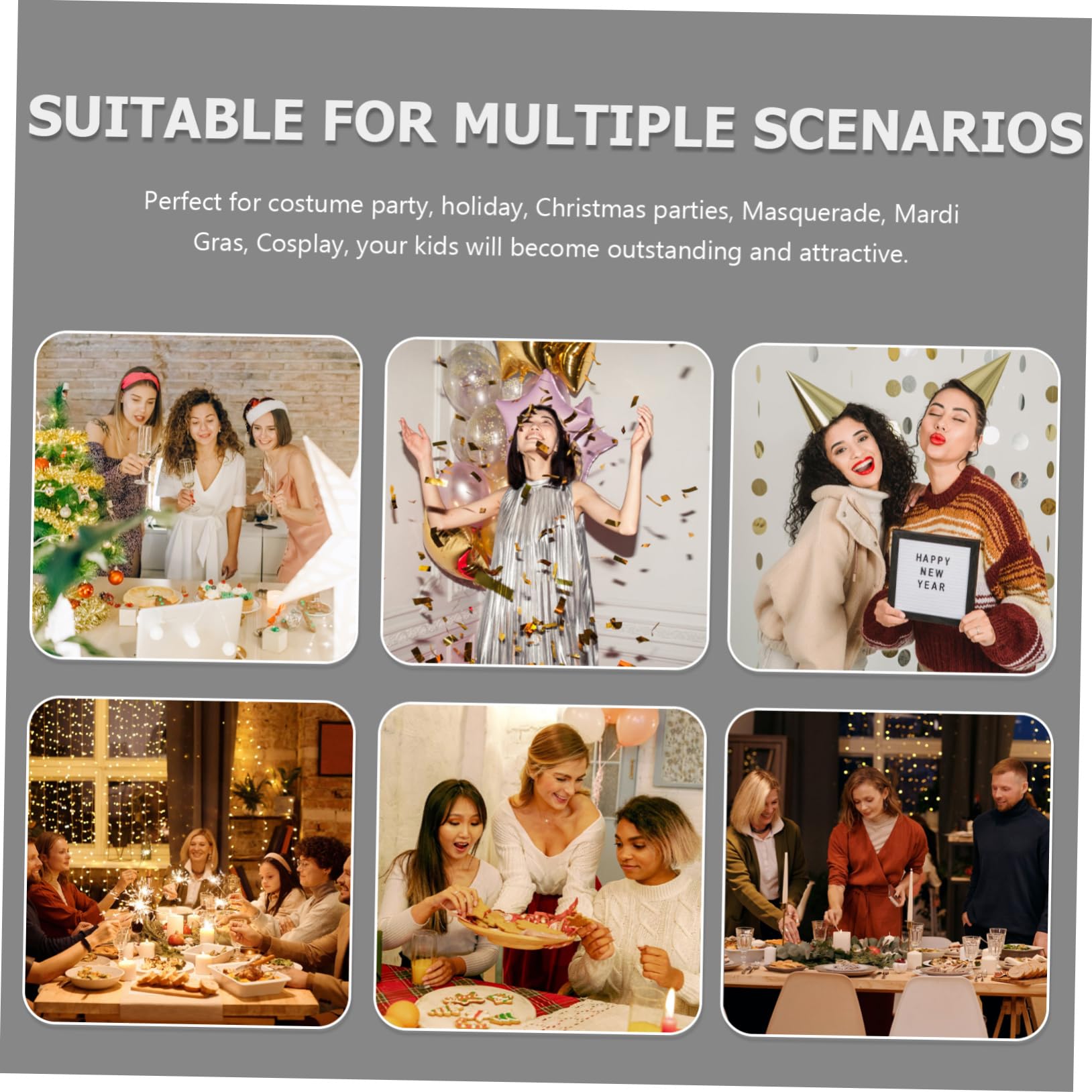 CATIEBYE Funny Alien Glasses Hairband Set Party Accessories for Cosplay Halloween Festival Adult Women Random Color