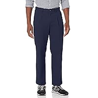 Amazon Essentials Pantaloni chino plissettati dal taglio classico e resistenti alle