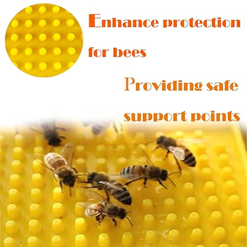 Miniatura 5 de Paquete de 2 estaciones de riego de abejas, dispensador de agua de apicultura, herramientas perfectas para apicultura (amarillo blanco)