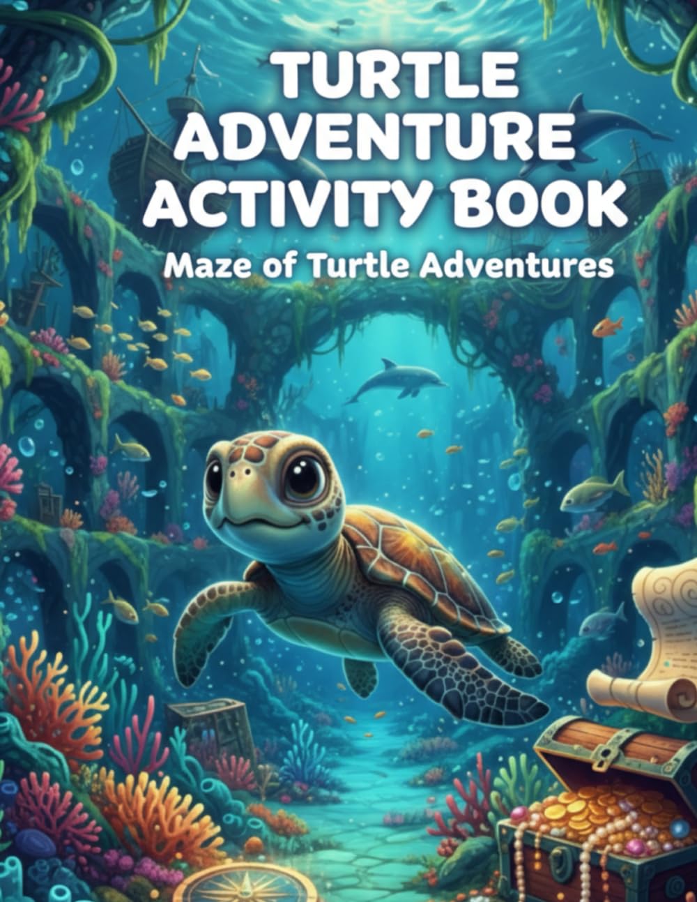 Turtle Adventure Activity Book: Maze of Turtle Adventures