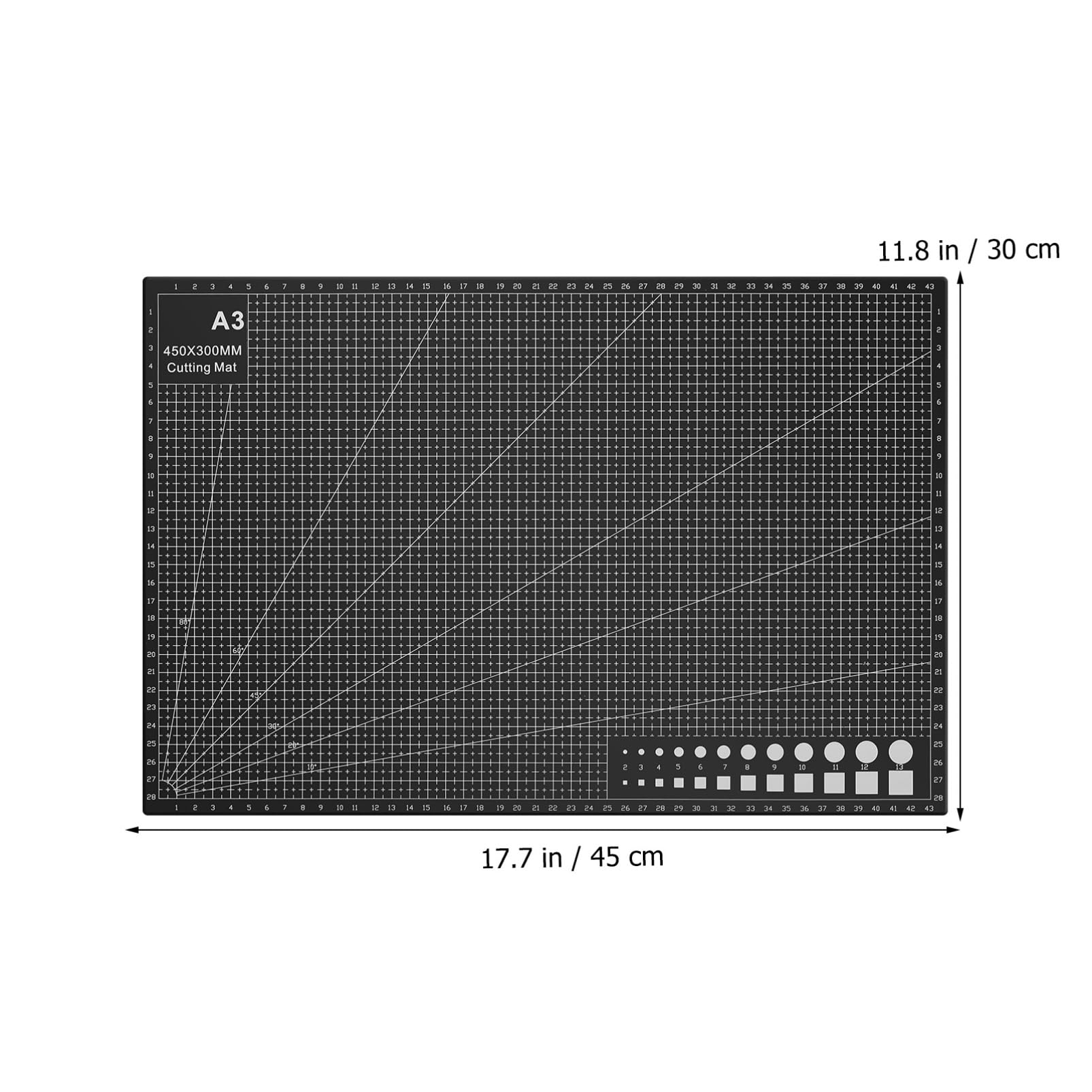 OSALADI Craft Cutting Mats Set Pcs Quilting Mats Non-Slip Grid Pattern Lightweight for Sewing Scrapbooking Art Projects