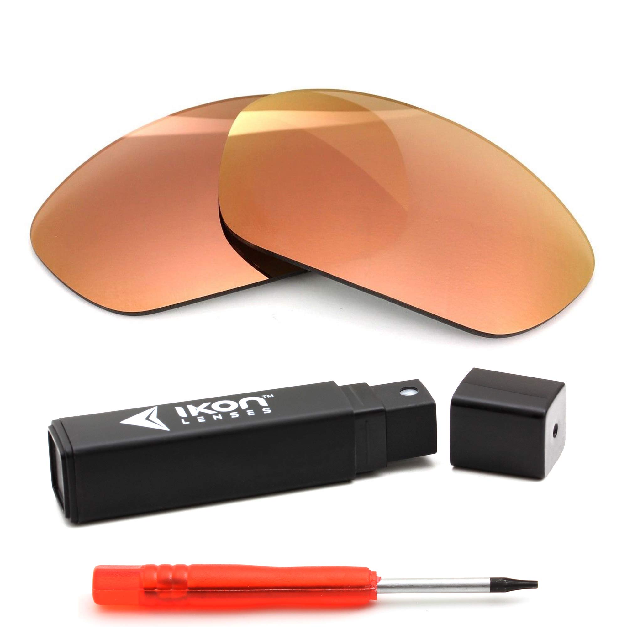 Polarized Ikon Iridium Replacement Lenses For Oakley X-Metal Juliet Sunglasses - Rose Gold Mirror
