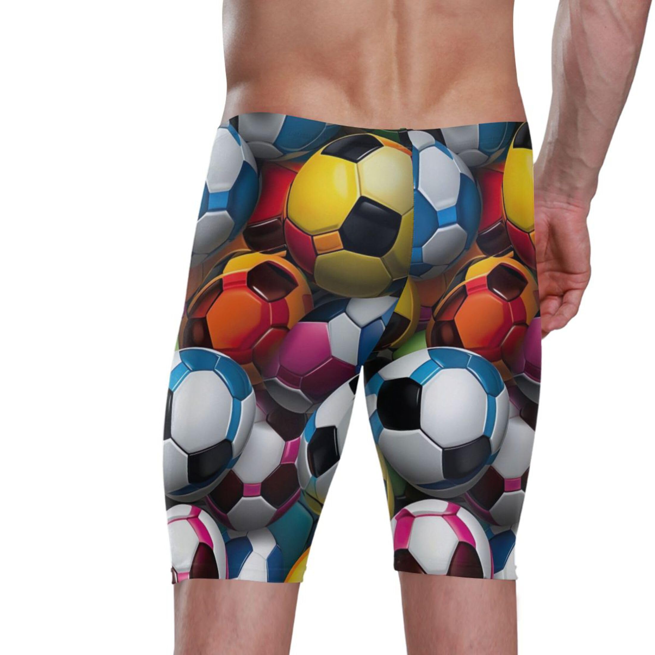 UMIRIKO Football Soccer Men's Swimsuit Swim Jammers L B0400167
