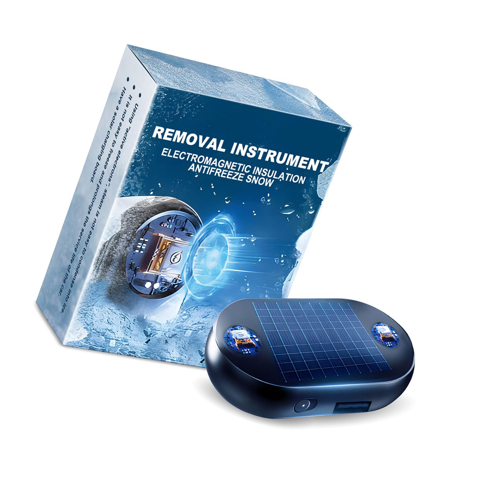 ZHENBYR Electromagnetic Deicer Snow Remover Car Antifreeze Ice Melting For Cold Climate Cold Weather Ensure Smooth Engine Starts Anti Freeze Device For Low Temperature Areas