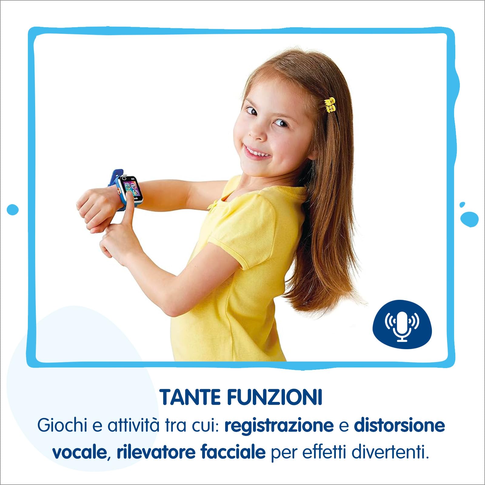 VTech Kidizoom Smartwatch DX2 Rosa, Orologio Interattivo per Bambini con Doppia Fotocamera, Schermo Touch a Colori, Smartwatch con Sensore Movimento, Resistente agli Urti, Lingua Italiana, 5-13 Anni