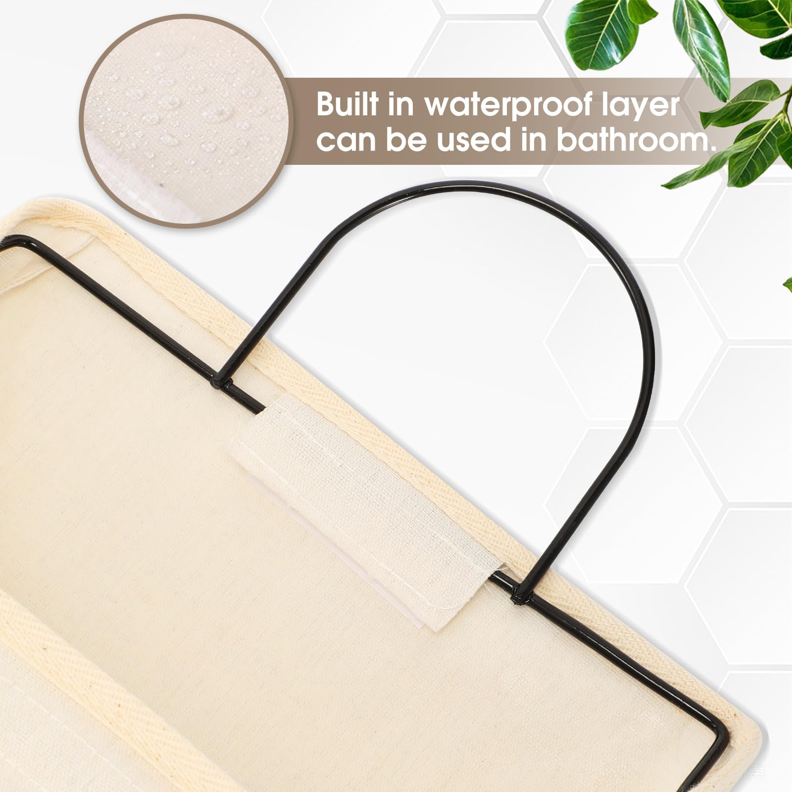 12 bolsas de almacenamiento para colgar en la pared, bolsa organizadora para colgar en la pared con ganchos, cesta colgante de armario con bolsillo, organizador de pared de lino y algodón para