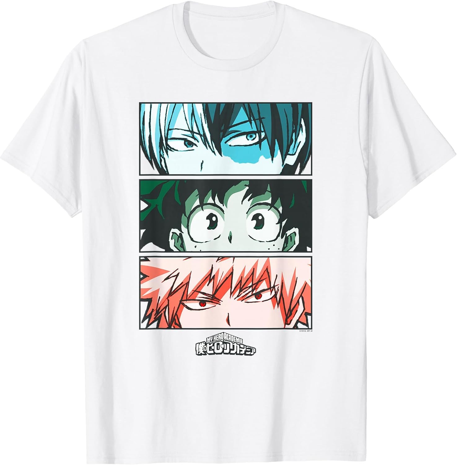 My Hero Academia Todoroki Deku Bakugo Eyes Anime T-Shirt