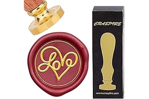 CRASPIRE Love Heart Wax Seal Stamps - Express Your Heartfelt Sentiments