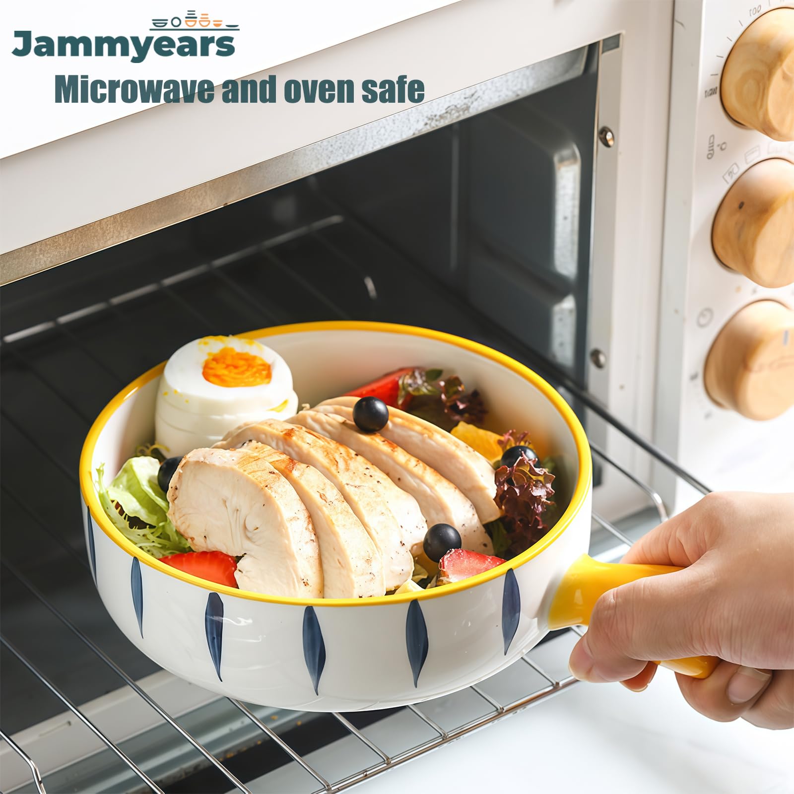 Miska do zupy z uchwytami, ceramiczny kubek do zupy cebulowej, 600 ml, nadaje się do kuchenki mikrofalowej i zmywarki, idealna do francuskiej zupy cebulowej i bulionów, zestaw 2 szt