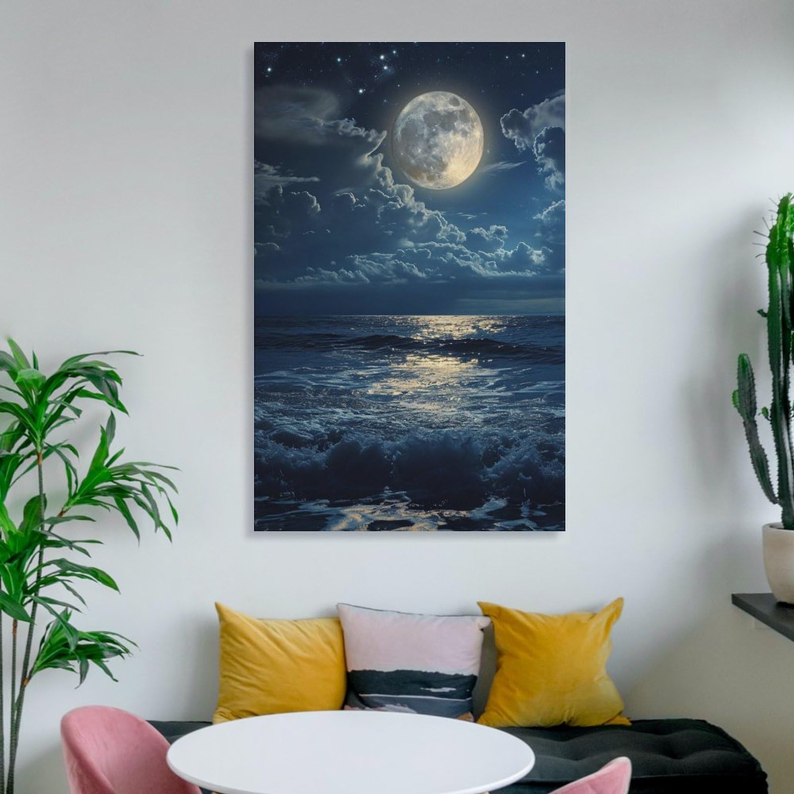 油絵　[月下の水着]   アート　インテリア　美術品 油絵 [月下の水着] アート インテリア 美術品 油絵 [月下の水着