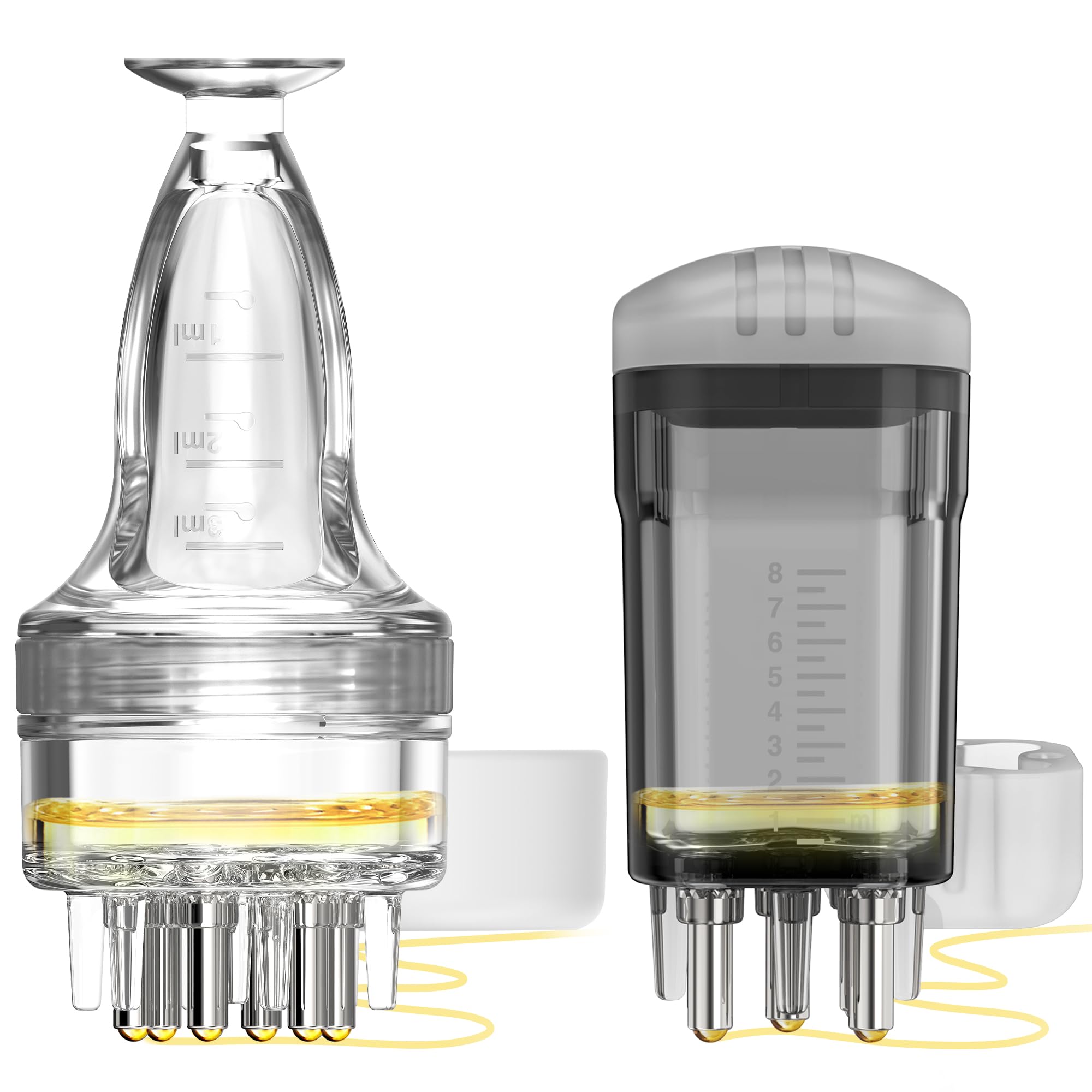 Minoxidil Applicator,2 PCS Direct to Scalp Quick Apply Root Comb Applicator Bottle for Hair Serum Applicator,Small Hair Applicator Brush Specially for