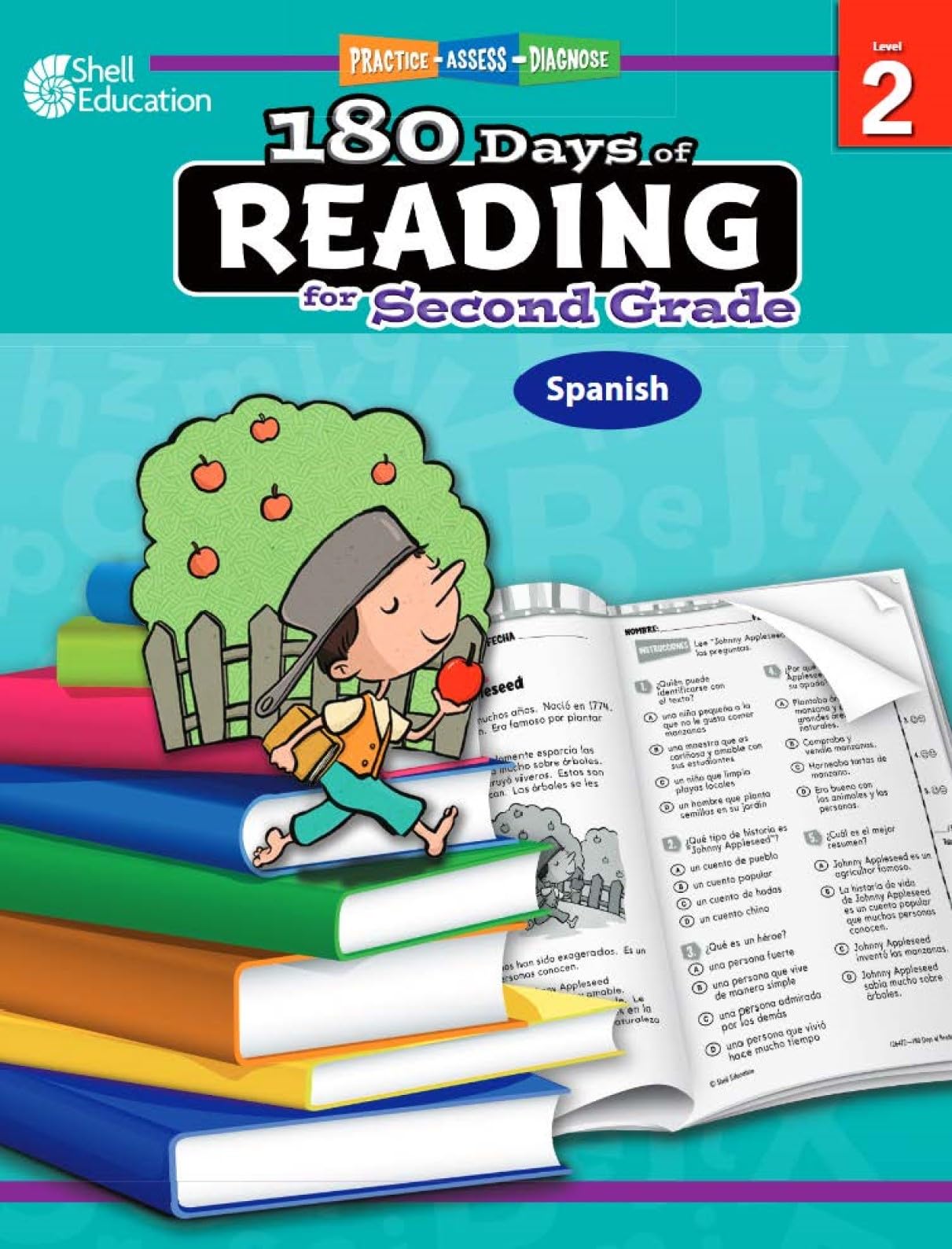 180 Days(tm): Reading for 2nd Grade Spanish Practice Workbook for Classroom and Home, Cool and Fun Practice Created by Teachers (180 Days of Practice) (Spanish Edition)