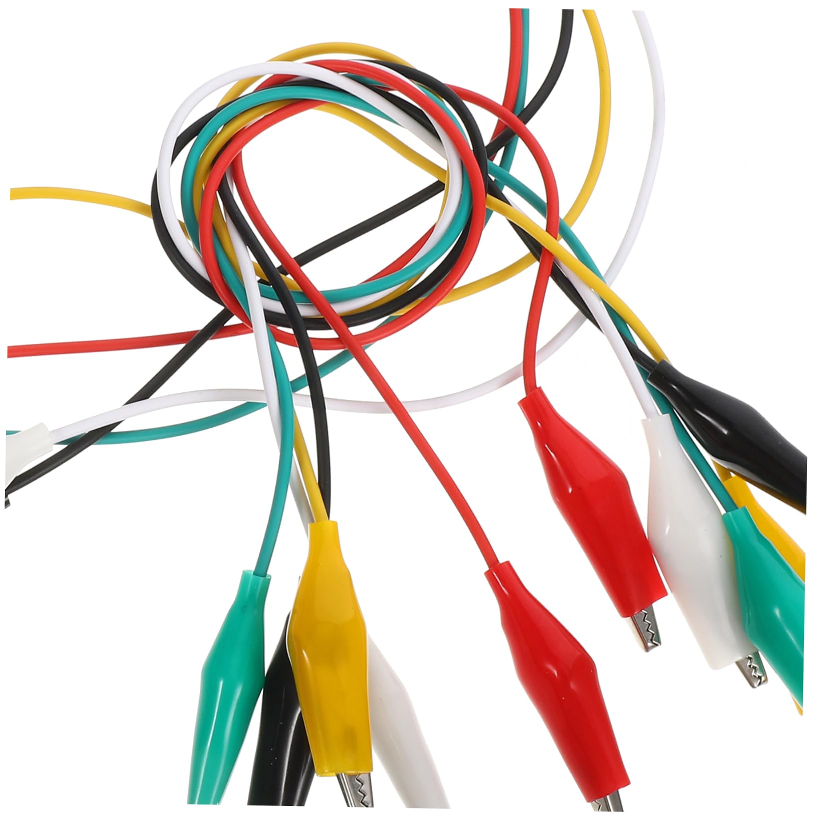 100pièces Câbles Test Avec Pince Crocodile Clips Électriques Robustes Pour Test Électrique Et Connexion De Circuit Couleurs