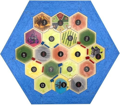 Miniatura 5 de Amalgam - Escenario hexagonal de repuesto multirecurso compatible con expansiones de Catan, Seafarers, Cities and Knights y Catan de Catan (paquete