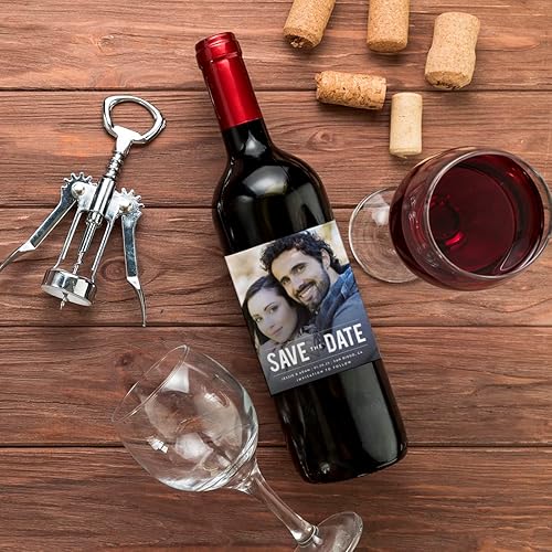 Miniatura 9 de Andaz Press Colección de boda personalizada con foto y aliento solar, etiquetas de gota de chocolate para besos, paquete de 216, imagen personalizada