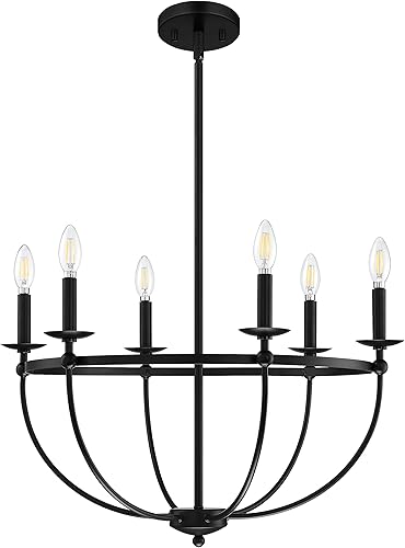 SEENMING HOUSE 6.8.10.12 Lámpara de luz (negro, 6 luces)