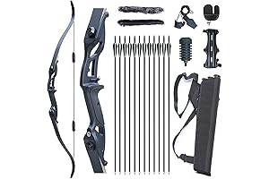 56inch monleap Archery Takedown Recurve Bow and Arrows Set for Adults