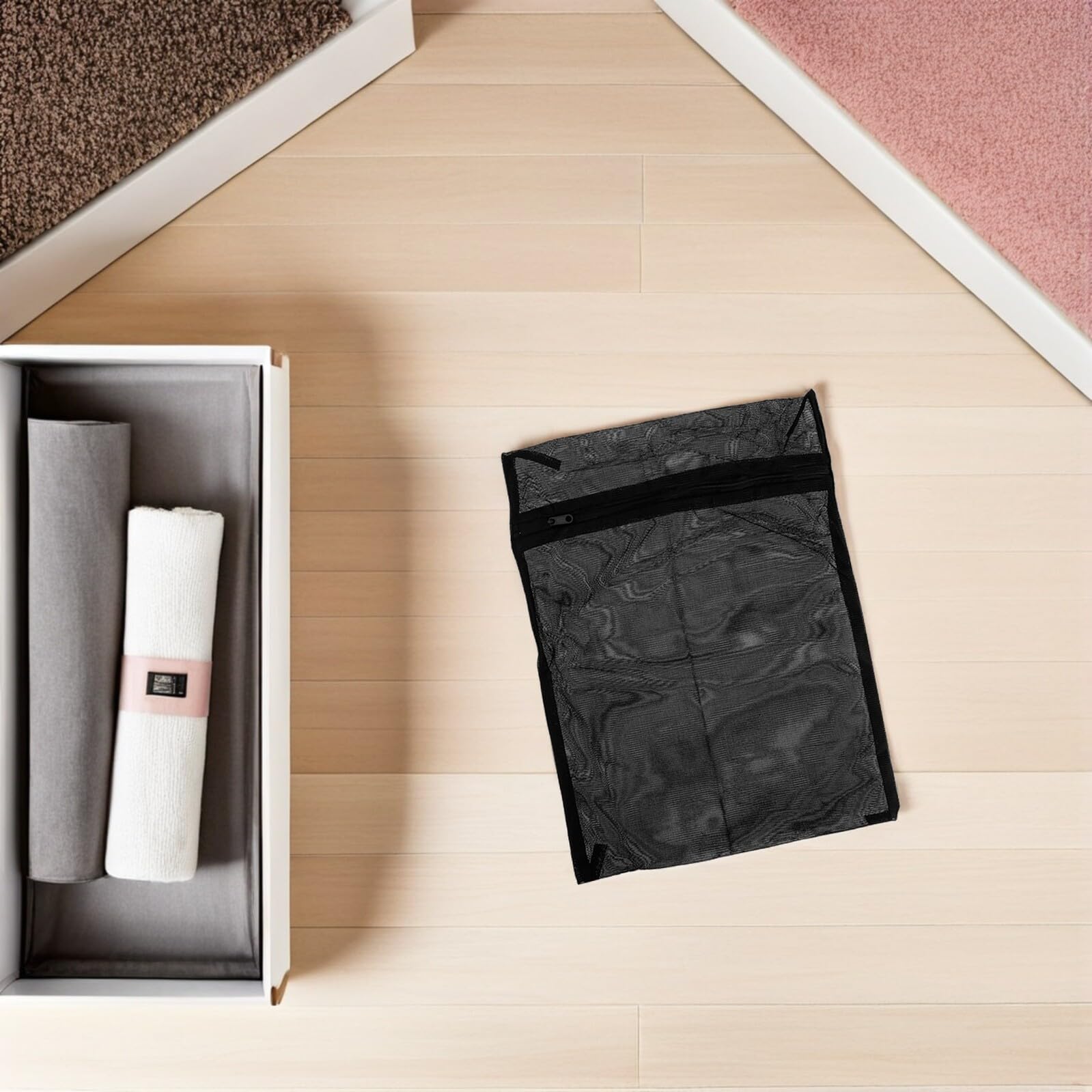 SHINEOFI 8 pezzi Sacchetti in Rete con Zip Borse per Bucato Delicati in Poliestere Organizer Viaggio e Conservazione Abbigliamento Intimo Calze Protette