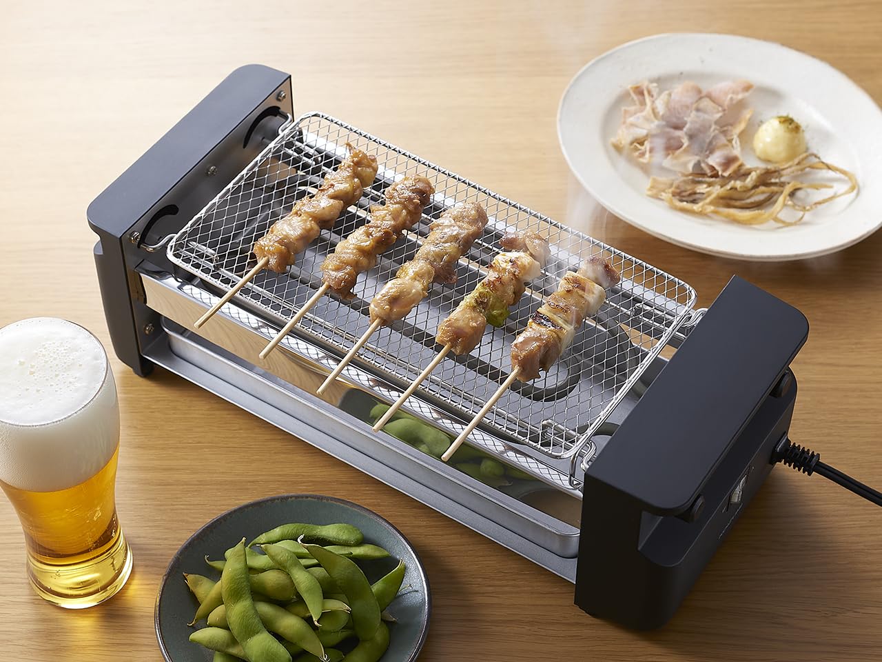 Amazon | コイズミ 炉端焼き器 卓上 電気式 焼き鳥 海鮮焼き 焼肉