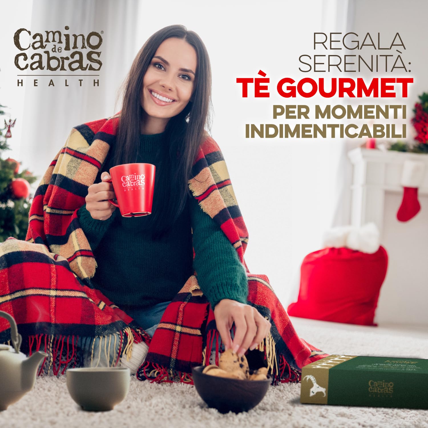 Tisane Confezione Regalo - Te Chai Masala Speziato - Energizzante, Detox - Tè Nero, Curcuma, Zenzero, Pepe Nero, Cannella, Lamponi, Cardamomo - Box 2x 100g - Perfetto per Chai Latte