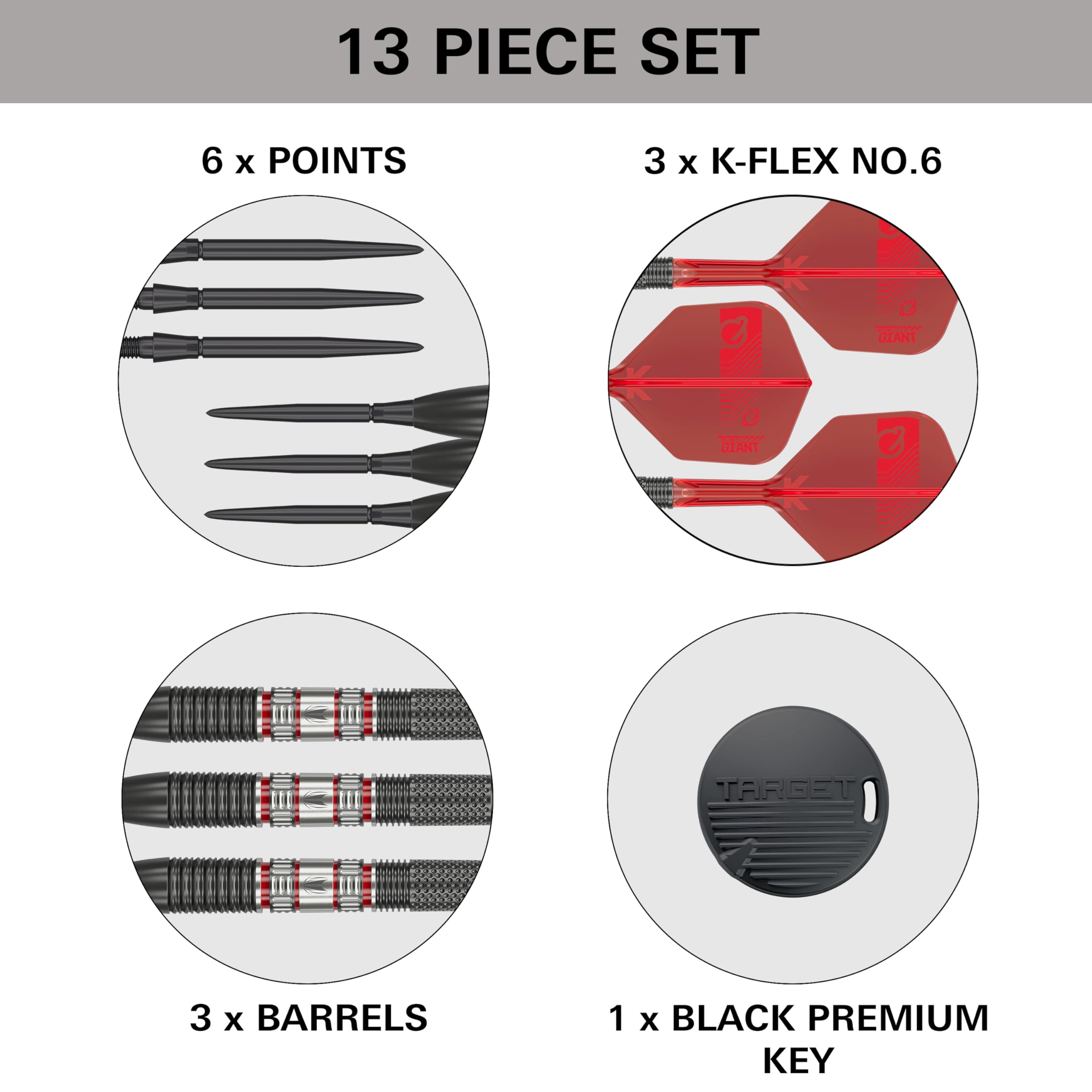 Amazon.com : Target Darts Gabriel Clemens 95K Steel Tip Swiss