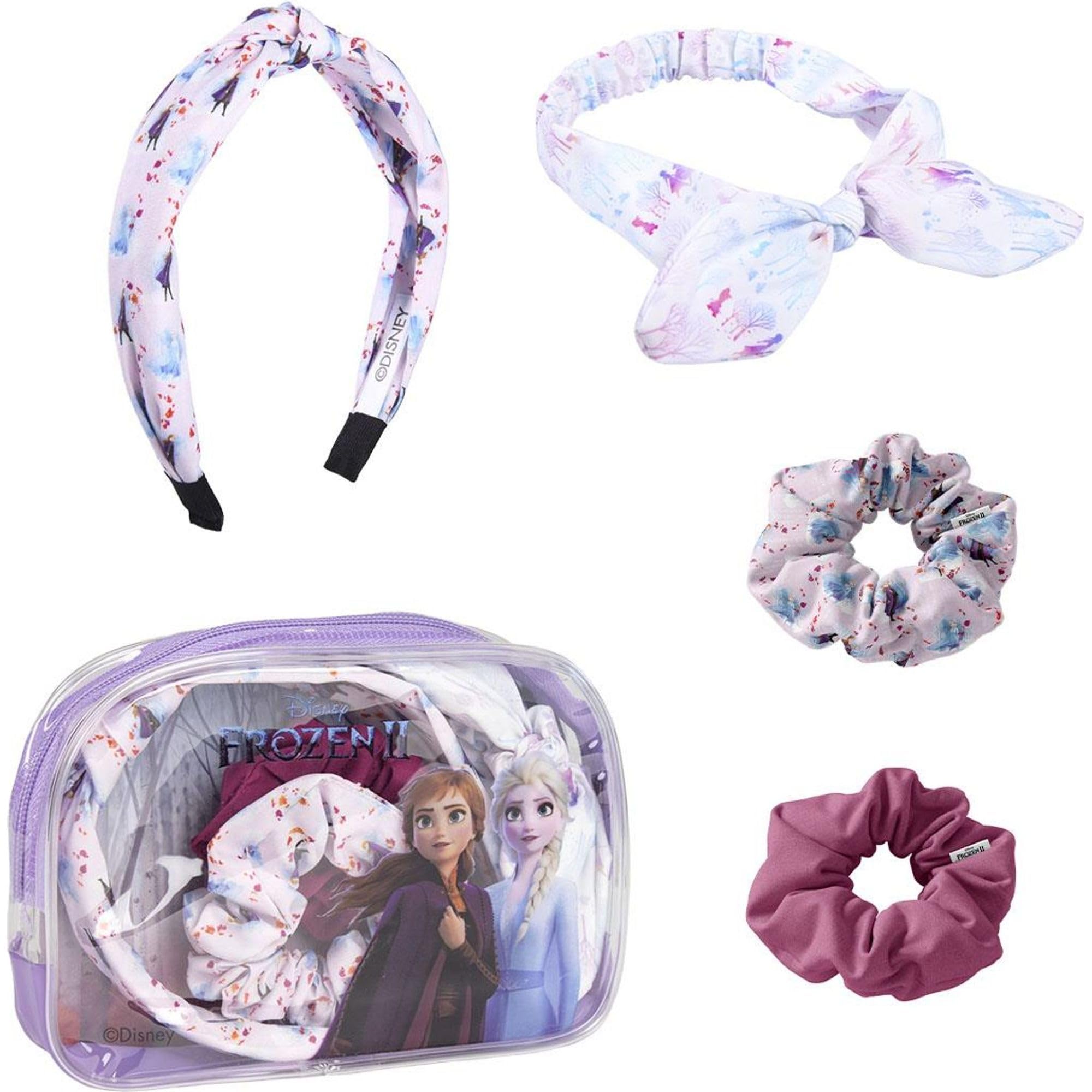 CERDÁ LIFE'S LITTLE MOMENTS - Neceser Transparente con Accesorios para el Pelo de Frozen II - Licencia Oficial Disney