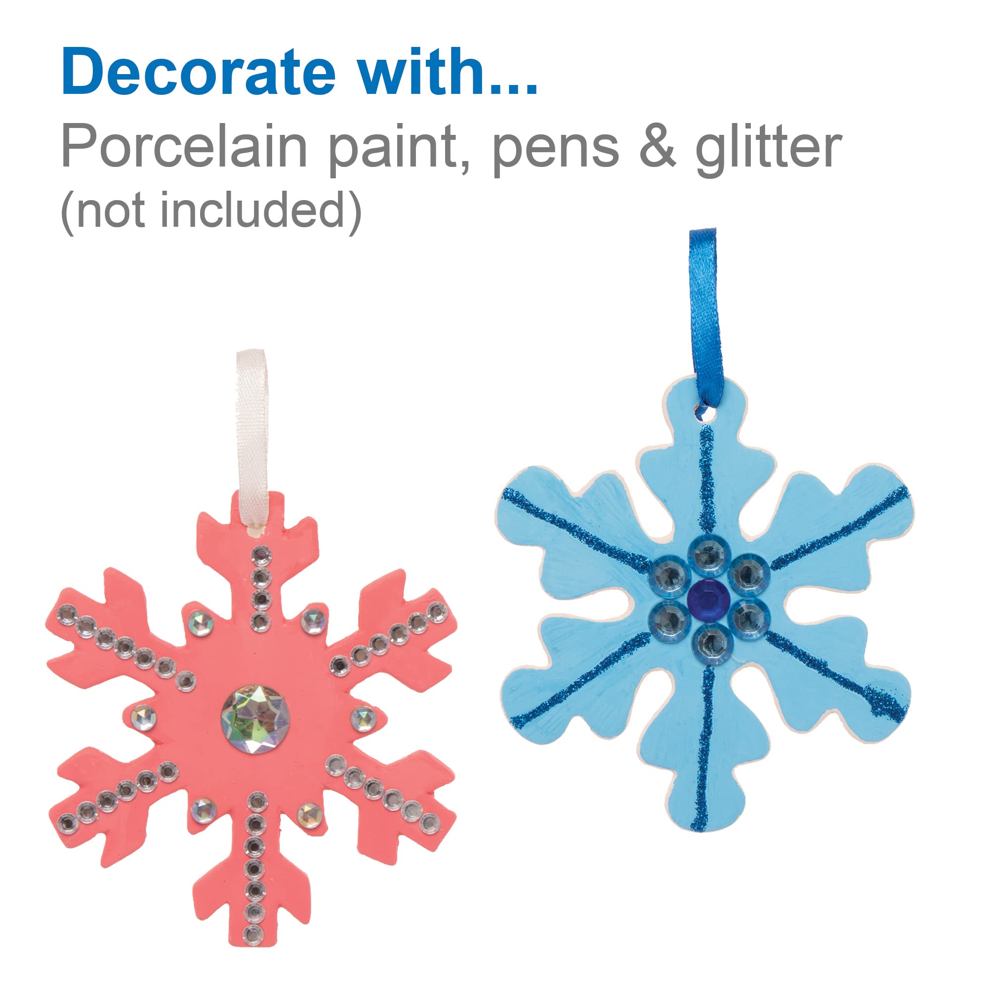 72 Formes En Bois à Peindre - Motif Flocon De Neige Pour Activités Manuelles Enfants (30 Mm, épaisseur 1 Mm)