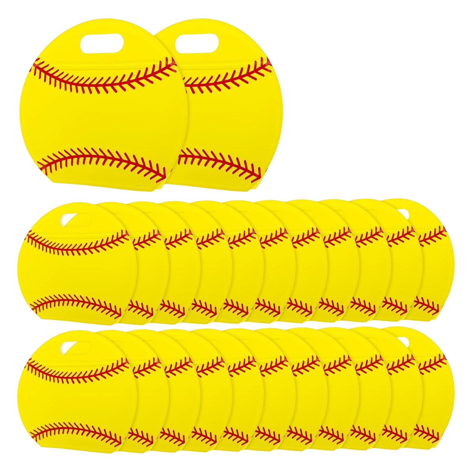 Xinsheinelry 24Pcs Sports Print Handheld Packaging Bags for Small Chocolates Food Grade Pouches