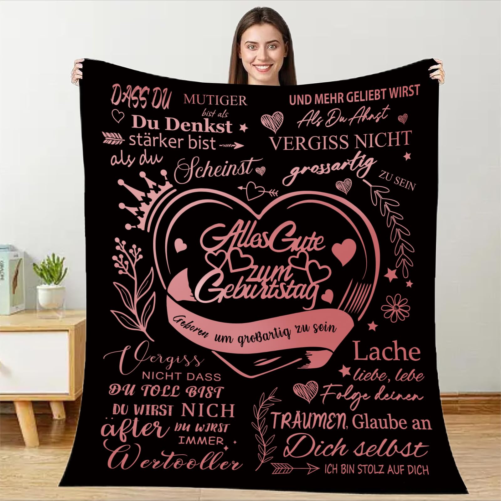 Cadeau d'anniversaire pour femme couverture personnalisée sœur