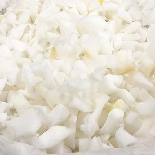 FoamTouch Espuma viscoelástica triturada de alta densidad de alta densidad de 5 libras, relleno de puf, relleno de cama para perro, relleno de