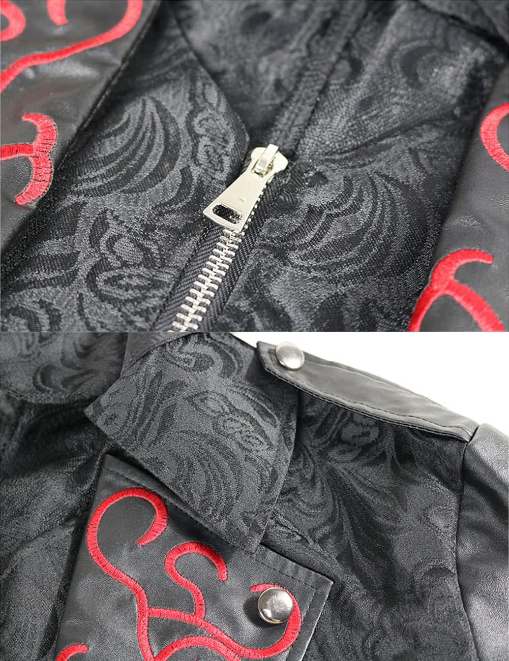 Medieval Renaissance Costume for Men Vampire Viking Trench Steampunk Gothic Coat Halloween Cosplay Party Outfits - Image 3