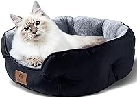 Vista 2 de Asvin Small Dog Bed for Small Dogs, Cat Beds for Indoor Cats, Pet Bed for Puppy and Kitty, Extra Soft & Machine Washable with Anti-Slip &