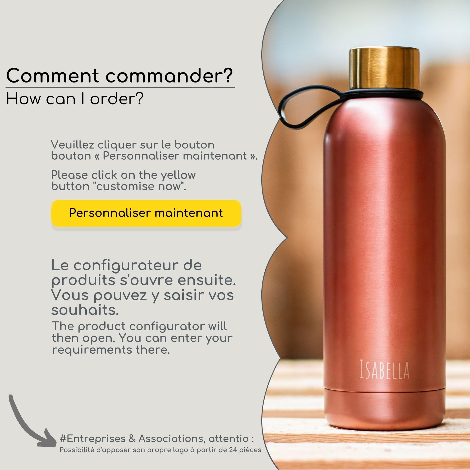 Milu Gourde Isotherme - Bouteille Isotherme 1L INOX Bouche Standard Étanche Sport Sans BPA - Brosse Nettoyage Incluse (Gravure, 1000ml)