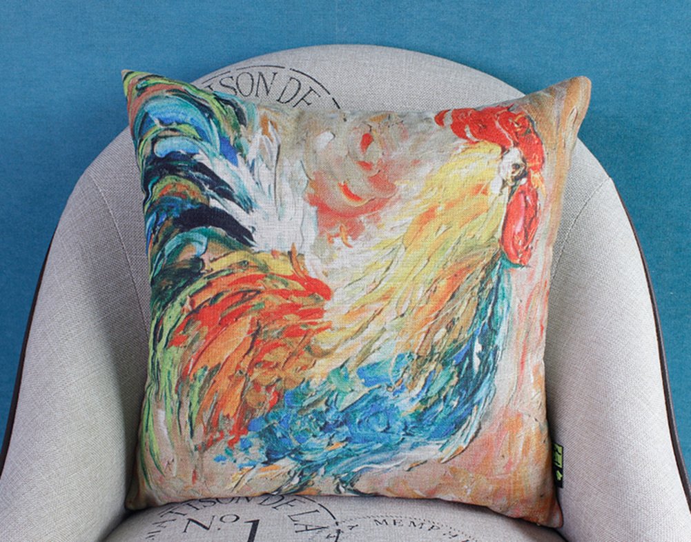 Oreiller couleur paysage pour soulager le dos en voiture et au bureau