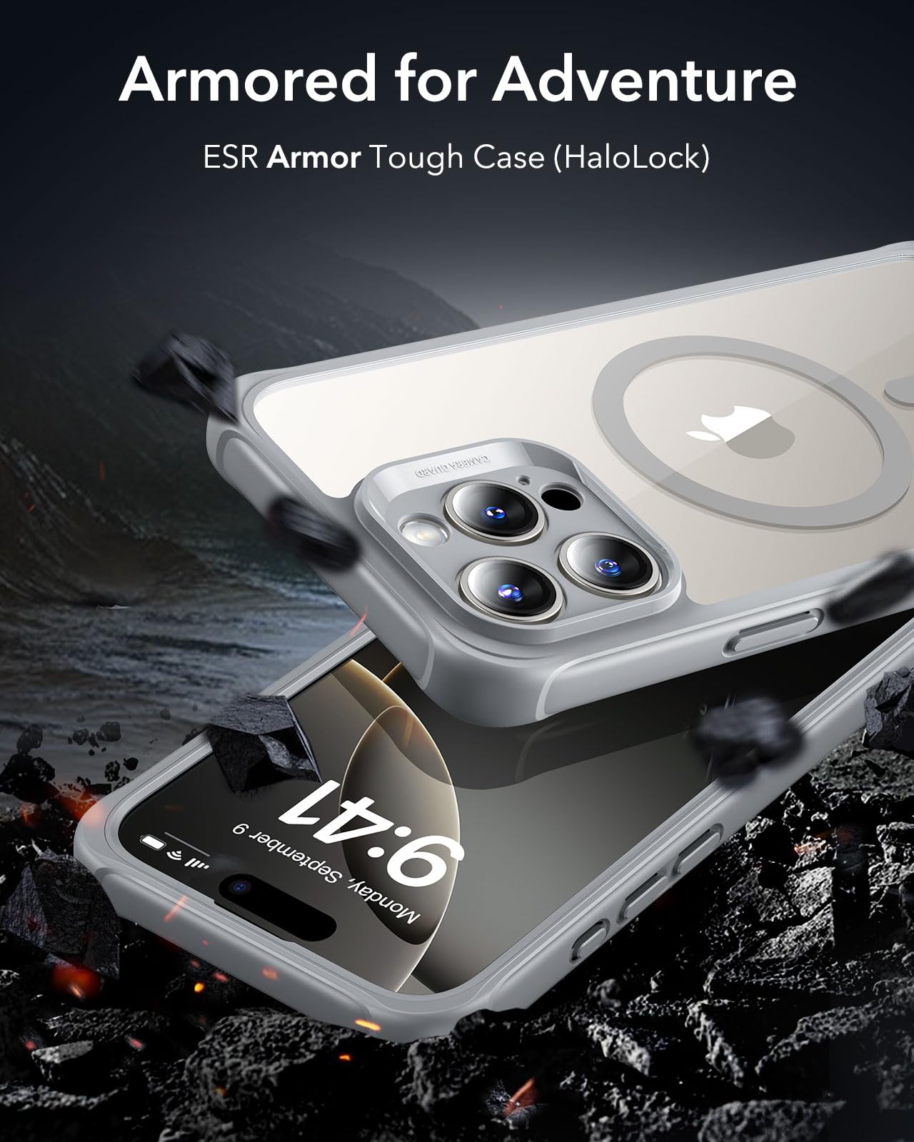 ESR for iPhone 16 Pro Max Case Set, 1 Set Individual Lens Protectors, Compatible with MagSafe Phone Case - Image 2
