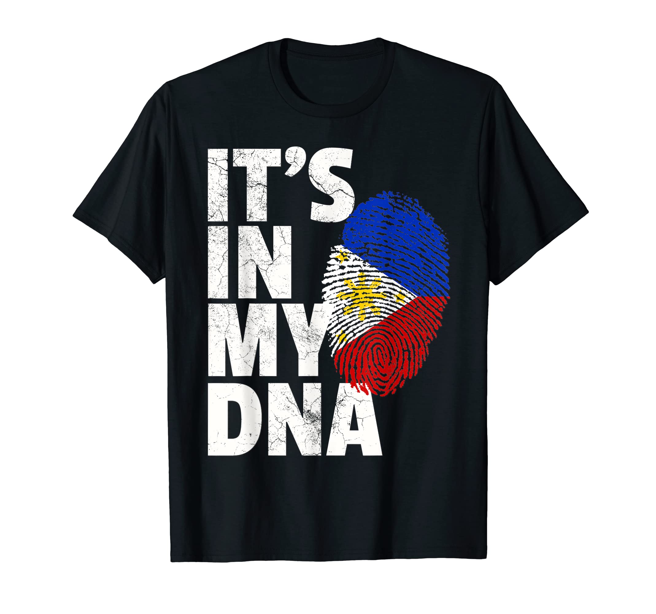 -Filipino Philippines Flag Country Pride Men WomenIT'S IN MY DNA Filipino Philippines Flag National Pride Gift T-Shirt