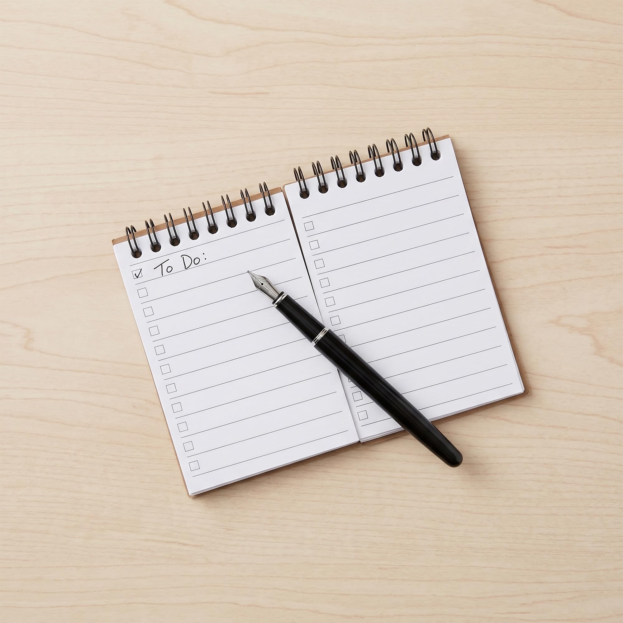 Kraft Spiral Notebook, A7 Small Brown Lined Notepad, 4.7x3.1 Inch, 50 Sheets, 70gsm, 50 Pack