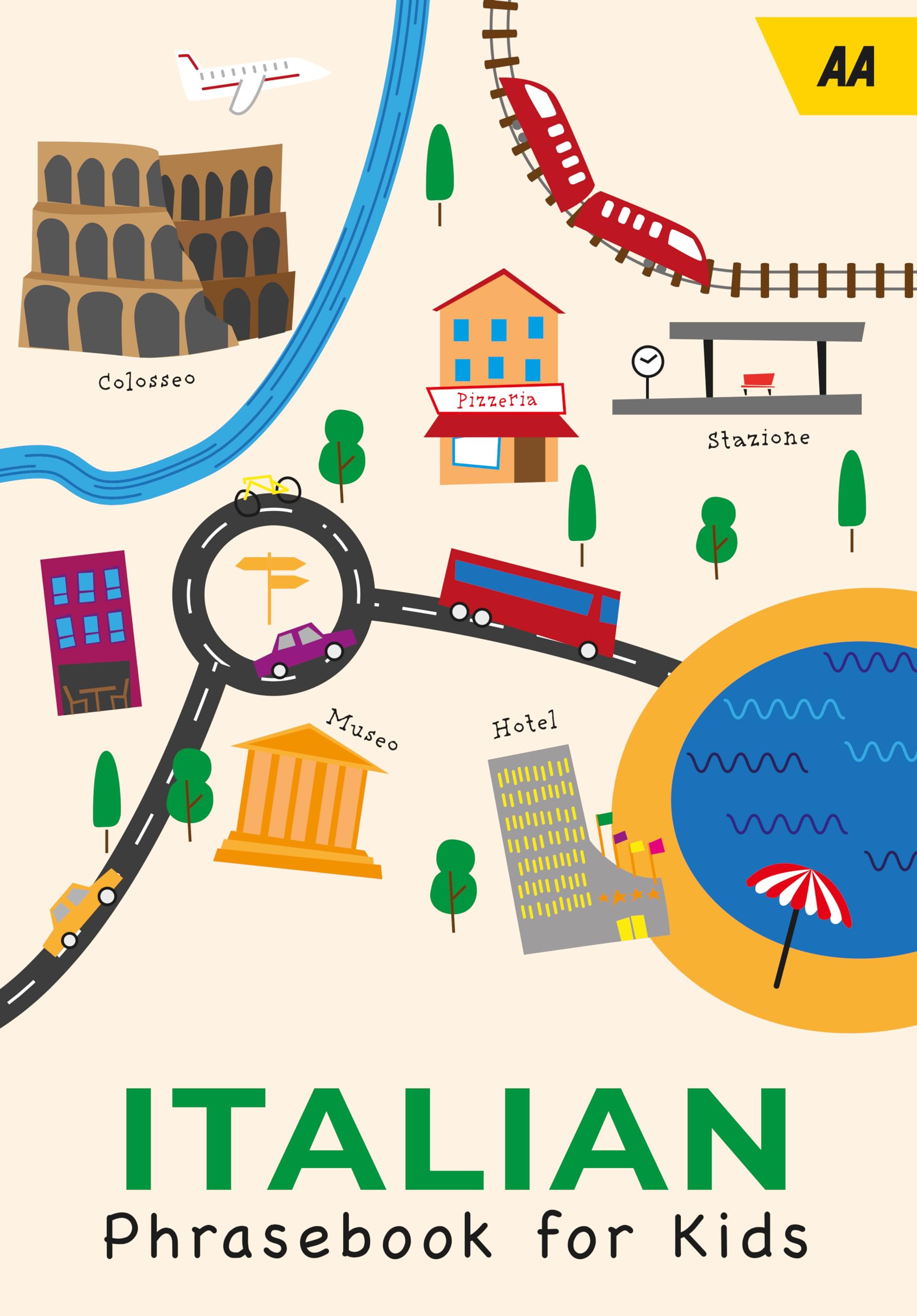 AA Italian Phrasebook for Kids (Paperback Book)