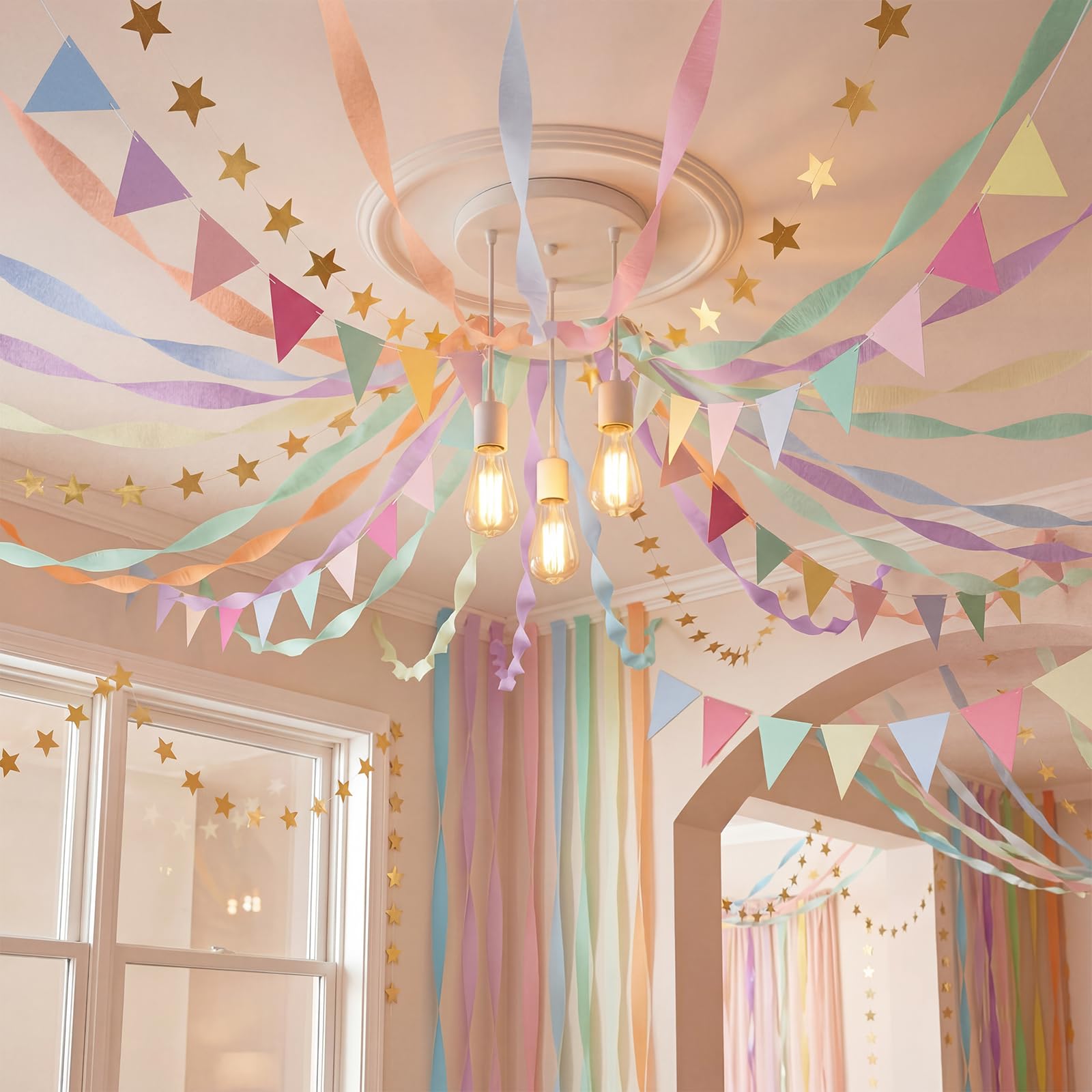Photo 1 of Frienda Pastel Party Decorations Set - 14 Pcs