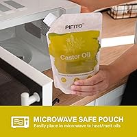 Vista 4 de Pifito Muestra de aceites para hacer jabón, aceite de ricino, aceite de aguacate, aceite de girasol (16 onzas cada uno) │ Aceite portador 100% puro