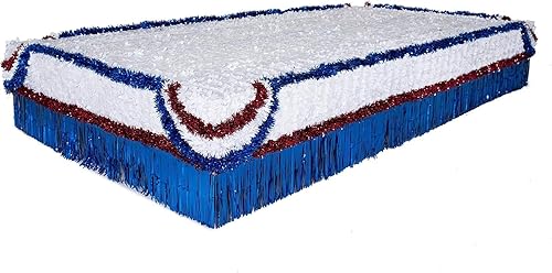 Miniatura 2 de Anderson's Flecos azules metálicos, 15 pulgadas x 10 pies, flotador brillante para desfiles de vacaciones para interiores y exteriores, decoración