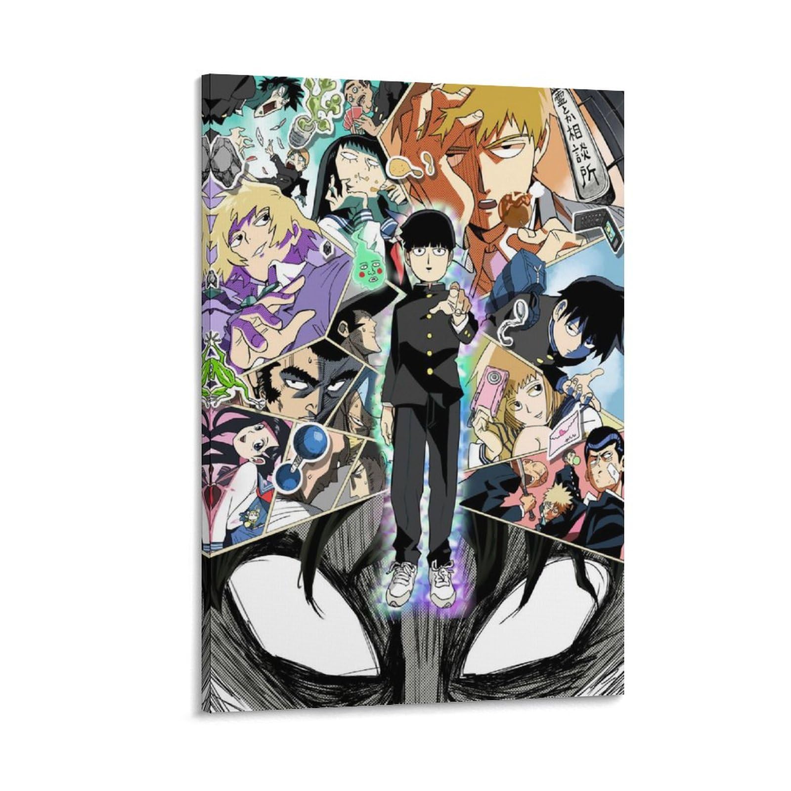 Amazon.co.jp: モブサイコ100 アニメポスター5 キャンバスアート